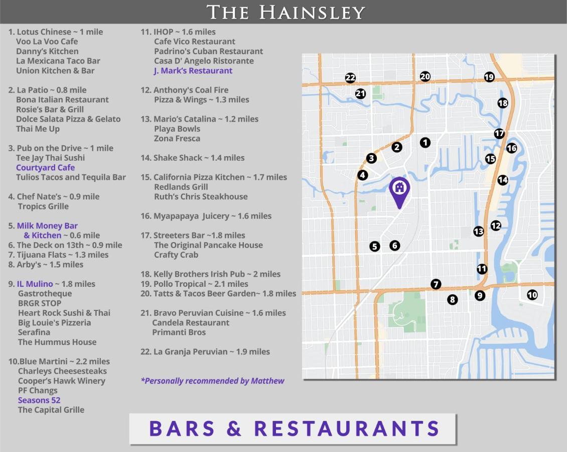 Hainsley Apartments At 1645 ฟอร์ต ลอเดอร์เดล ภายนอก รูปภาพ